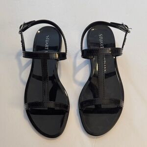 Stuart Weitzman Jelly T-Strap Sandals